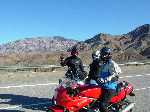4 Apr 04 Death Valley; Motogirlies; 190 out of park through Towne pass; L to R - Craigum, Sarah, Cesar;x
Keywords:: 2004_0404dv_trip0155.JPG