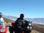 4 Apr 04 Death Valley; Motogirlies; Panamint Mountains across Panamint Valley; Cesar (L); Craigum (R);
Keywords:: 2004_0405dv_trip0006.JPG