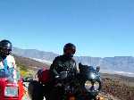 4 Apr 04 Death Valley; Motogirlies; Panamint Valley; Panamint Range; from 190; Cesar (L); Craigum (R);
Keywords:: 2004_0405dv_trip0007.JPG