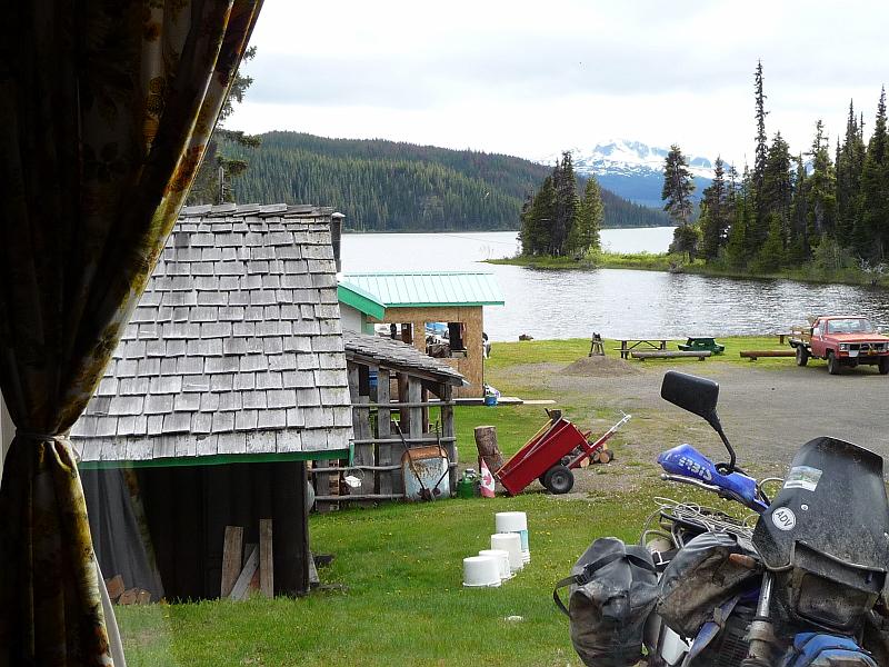 bc2ak-P0183.JPG - Alaska trip 08; bc2ak;Nadina Lake; Nadina Lake resort; Great rest spot! Hot showers, wood stove, bed :-)