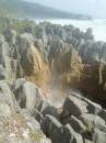 New Zealand; The South Island; Westport to Greymouth west coast highway;  Pancake rocks and blow holes;