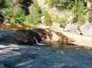 Sierra Swimming hole trip 20040730; Whiskers Swimming hole; Definitely our favorite spot; The rocks on the right were a fine sunning location;x