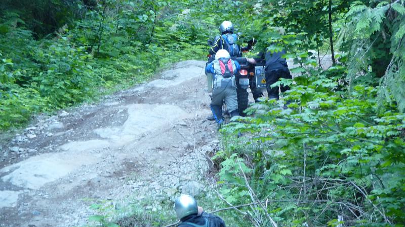 bc2ak-P0039.JPG - Alaska trip 08; bc2ak;Harrison Lake West; Hill climb #1;  WaADVrider found another burm to bump