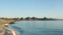 Loreto, Baja Feb 2006, Isla Carmen, Punta Baja looking north along the eastern face of this 30 mile long island * Feb 09, 2006 - 07:07 AM