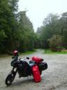 New Zealand; The South Island; Oparara Basin; Crazy Paving and Box Canyon Caves; After 15Kilometers of twisty, washboard, gravel road and rain, I made it!