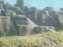 New Zealand; The South Island; Westport to Greymouth west coast highway;  Pancake rocks and blow holes;