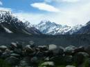 New Zealand; Aproach to Mount Cook;